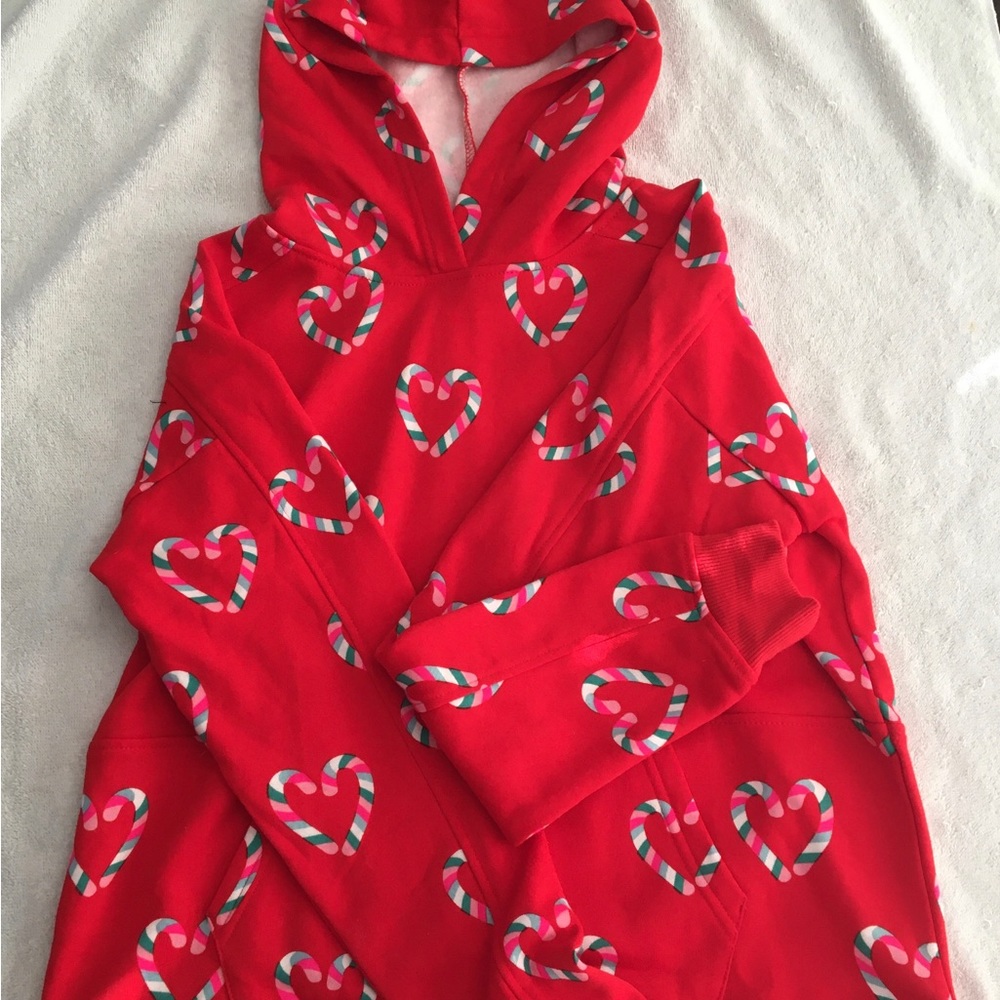 #4 Cabana by crown and ivy/Red candy hearts hoodie